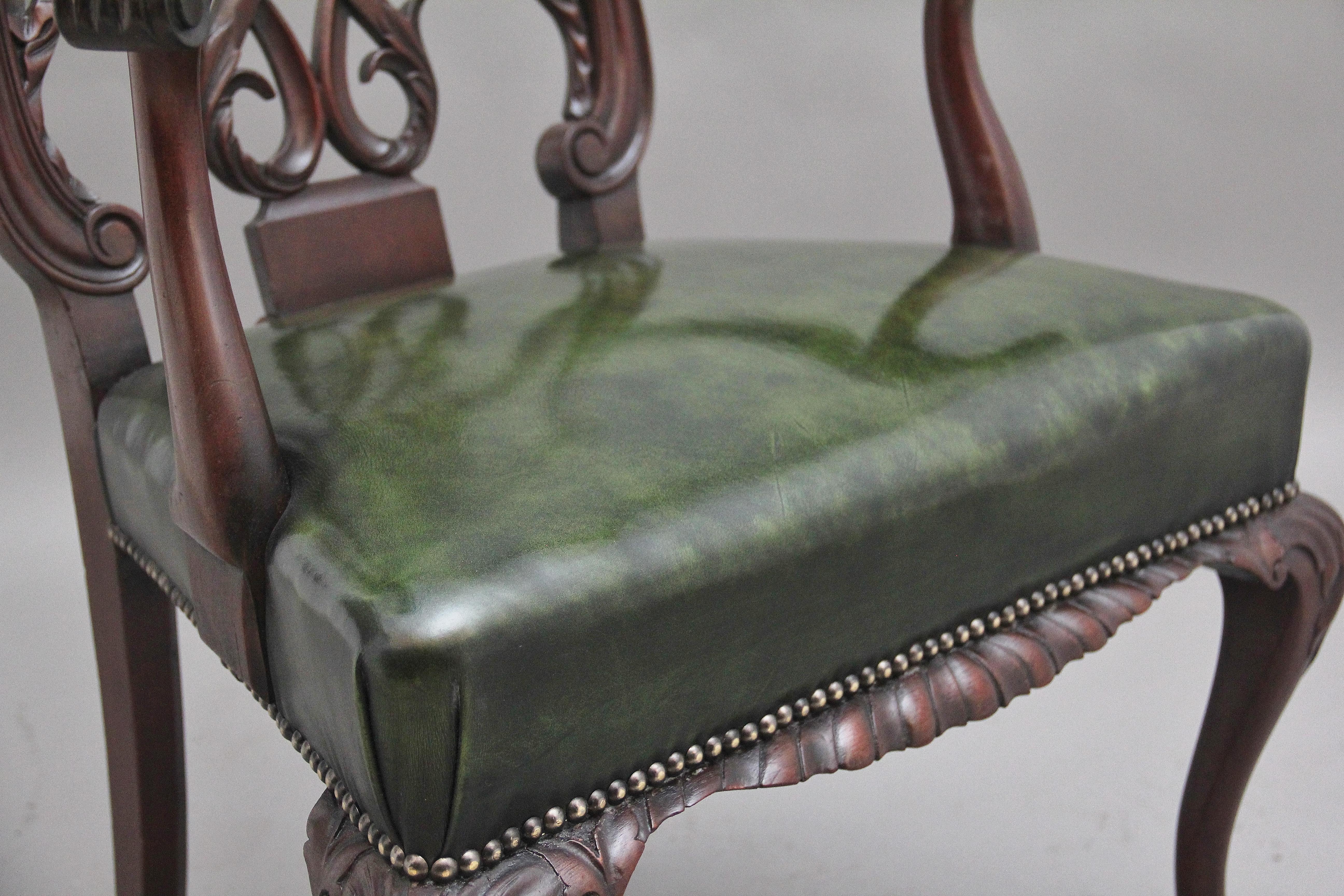 Early 20th Century Chippendale style armchair For Sale 5