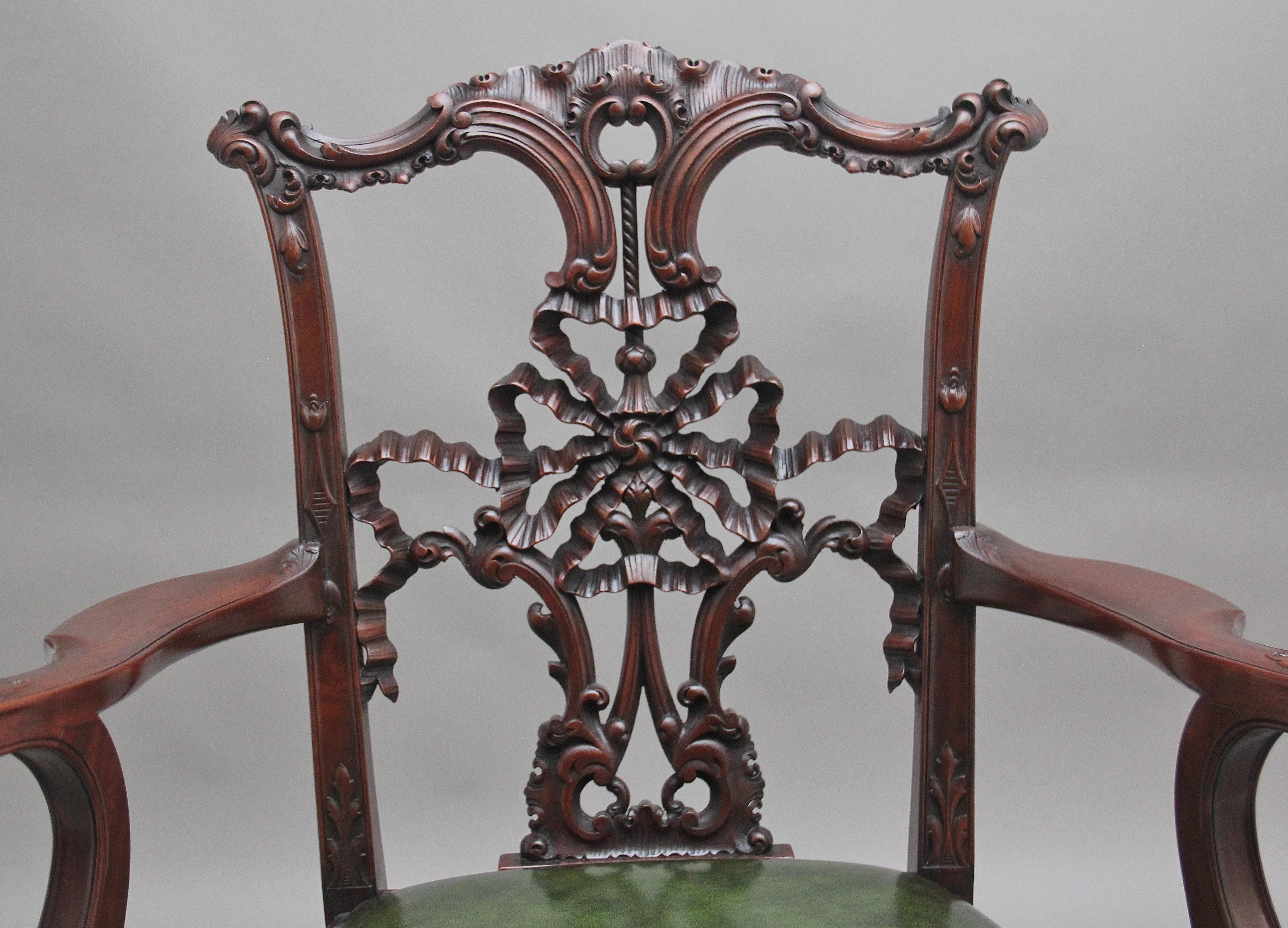 Early 20th Century Chippendale style armchair 2