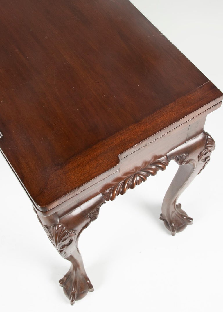 Early 20th Century Chippendale Style Flip Chess Table For Sale 8