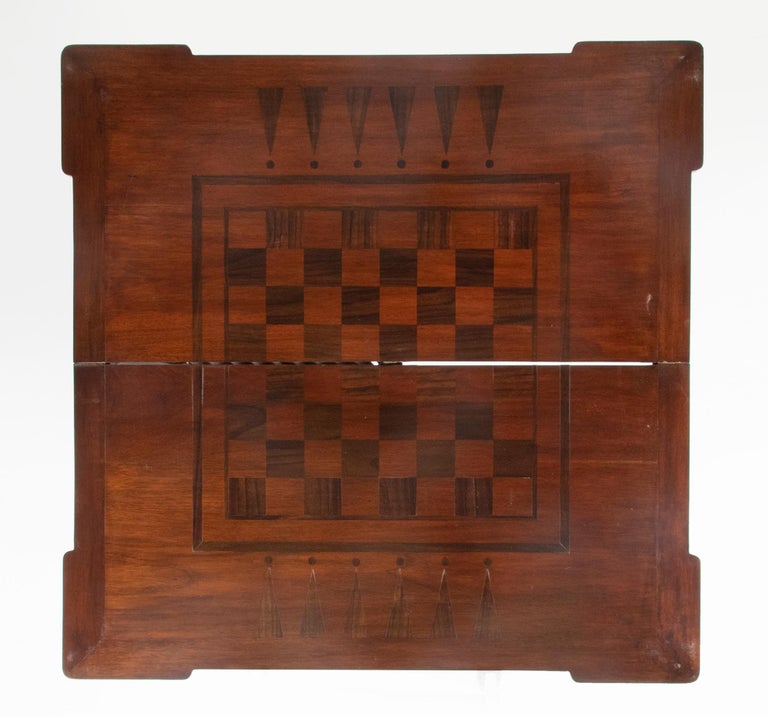 Early 20th Century Chippendale Style Flip Chess Table For Sale 1