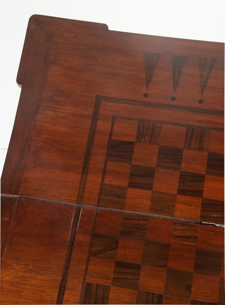 Early 20th Century Chippendale Style Flip Chess Table For Sale 2