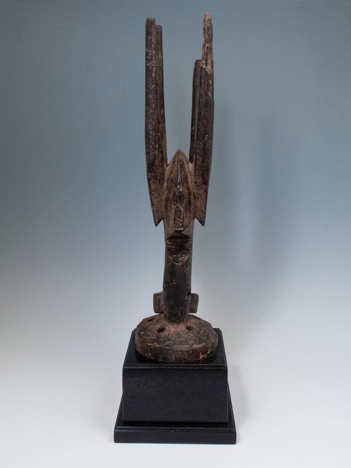 Chiwara-Kopfschmuck des frühen 20. Jahrhunderts, Bamana „Bambara“-Volkes, Mali (Stammeskunst) im Angebot