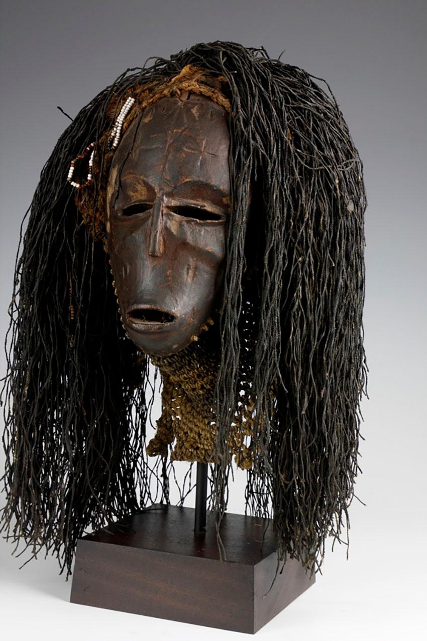 Carved Early 20th Century Chokwe/Luvale Mask