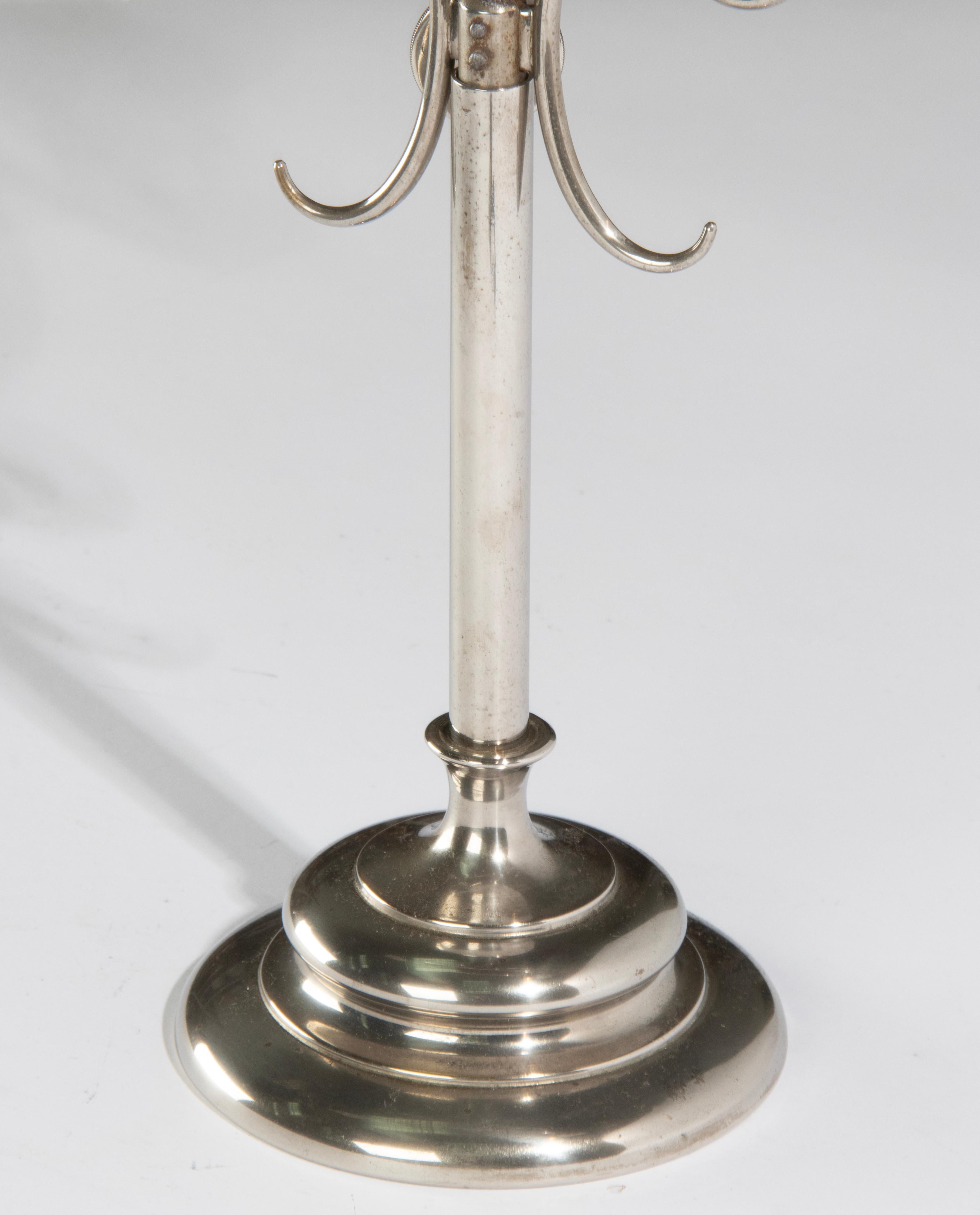 Début du 20ème siècle Table vanité miroir chromé Chandeliers en vente 12