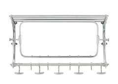 Early 20th century chromed bathroom vanity mirror