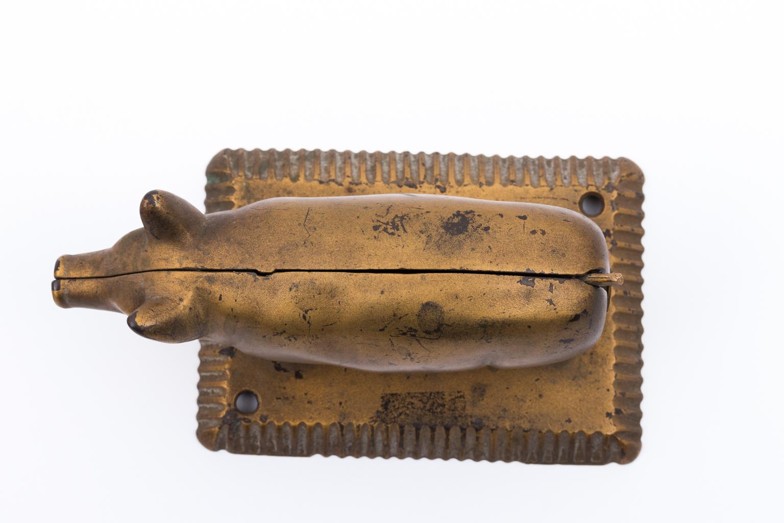 Iron Early 20th Century Cigar Cutter Pig