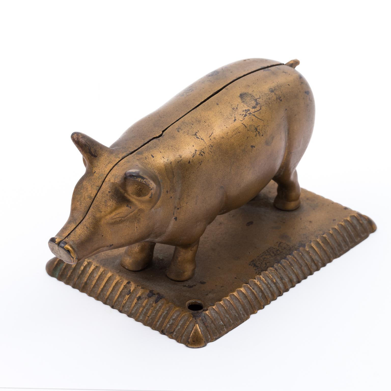 Early 20th Century Cigar Cutter Pig 1