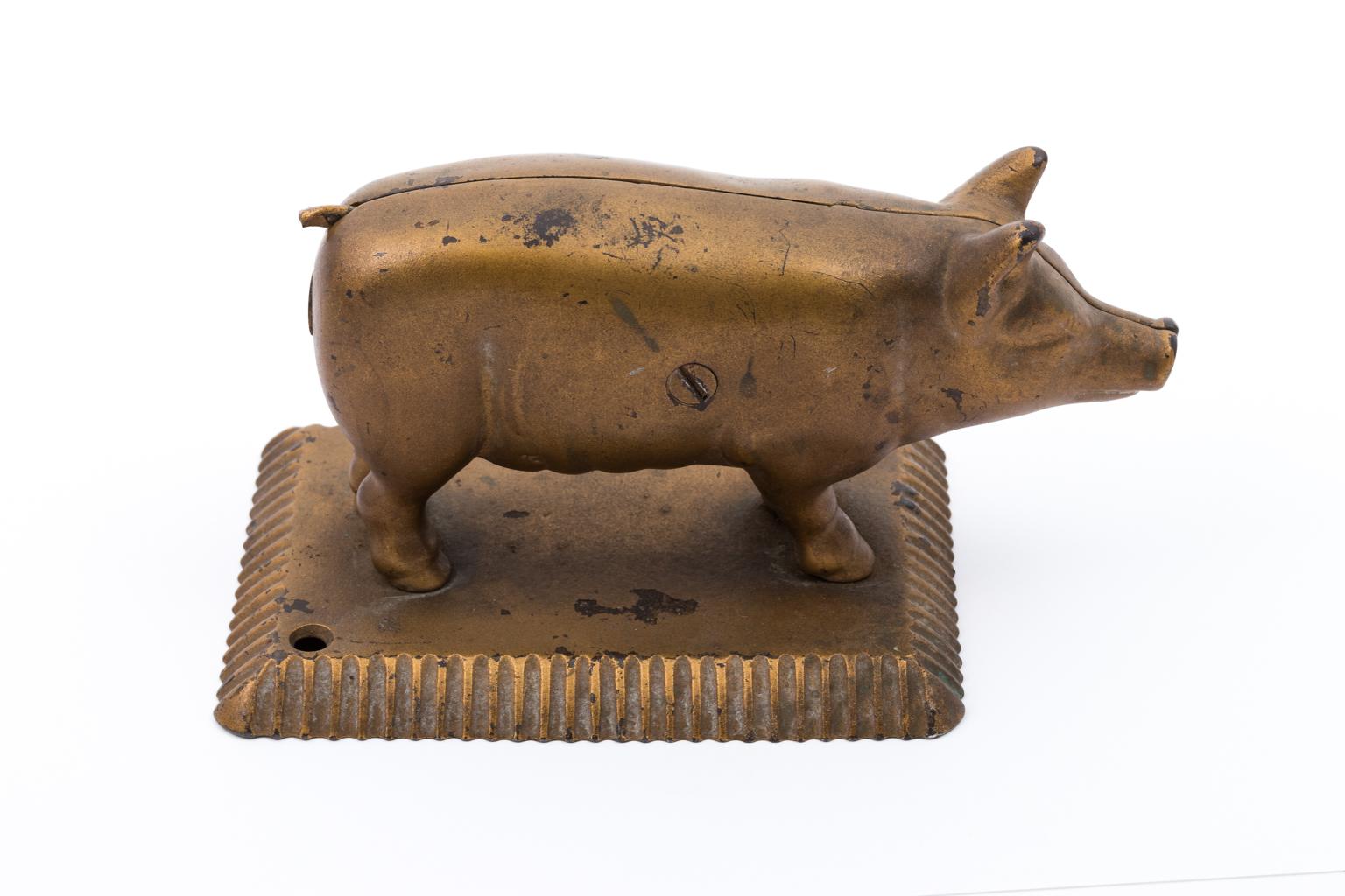 Early 20th Century Cigar Cutter Pig 3