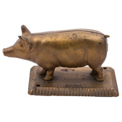 Antique Early 20th Century Cigar Cutter Pig