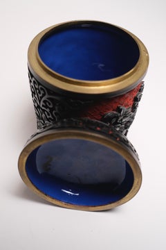 Early 20th Century Cinnabar Chinese Covered Jar