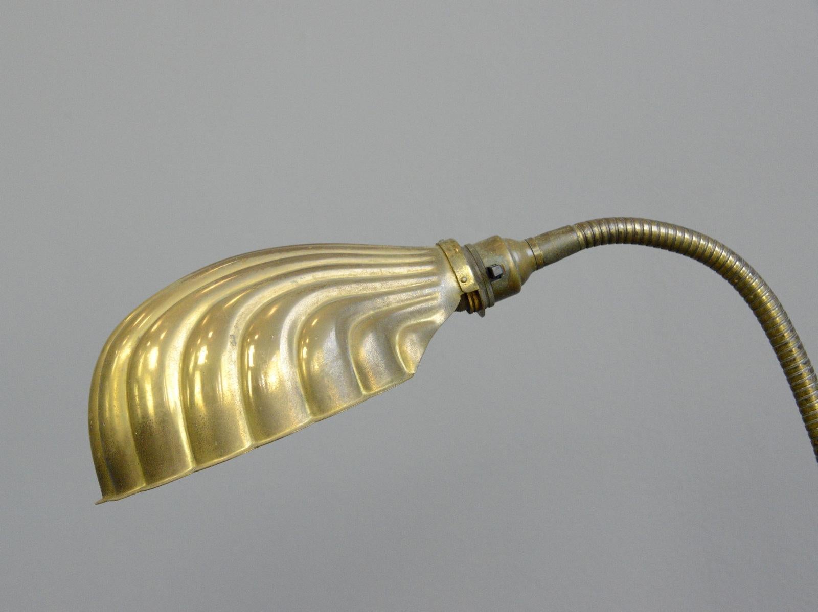 clam shell table lamp