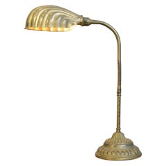 Early 20th Century Clam Shell Desk Lamp, circa 1910