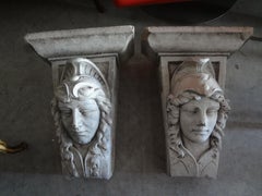 Pair of Early 20th Century Classical Style Architectural Wall Corbels