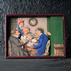 Early 20th century clockwork Automaton Diorama