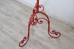 Early 20th Century Clothes Hangers in Red Lacquered Iron