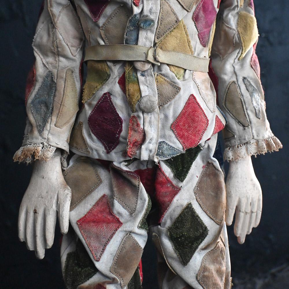 French Early 20th Century Clown Puppet 
