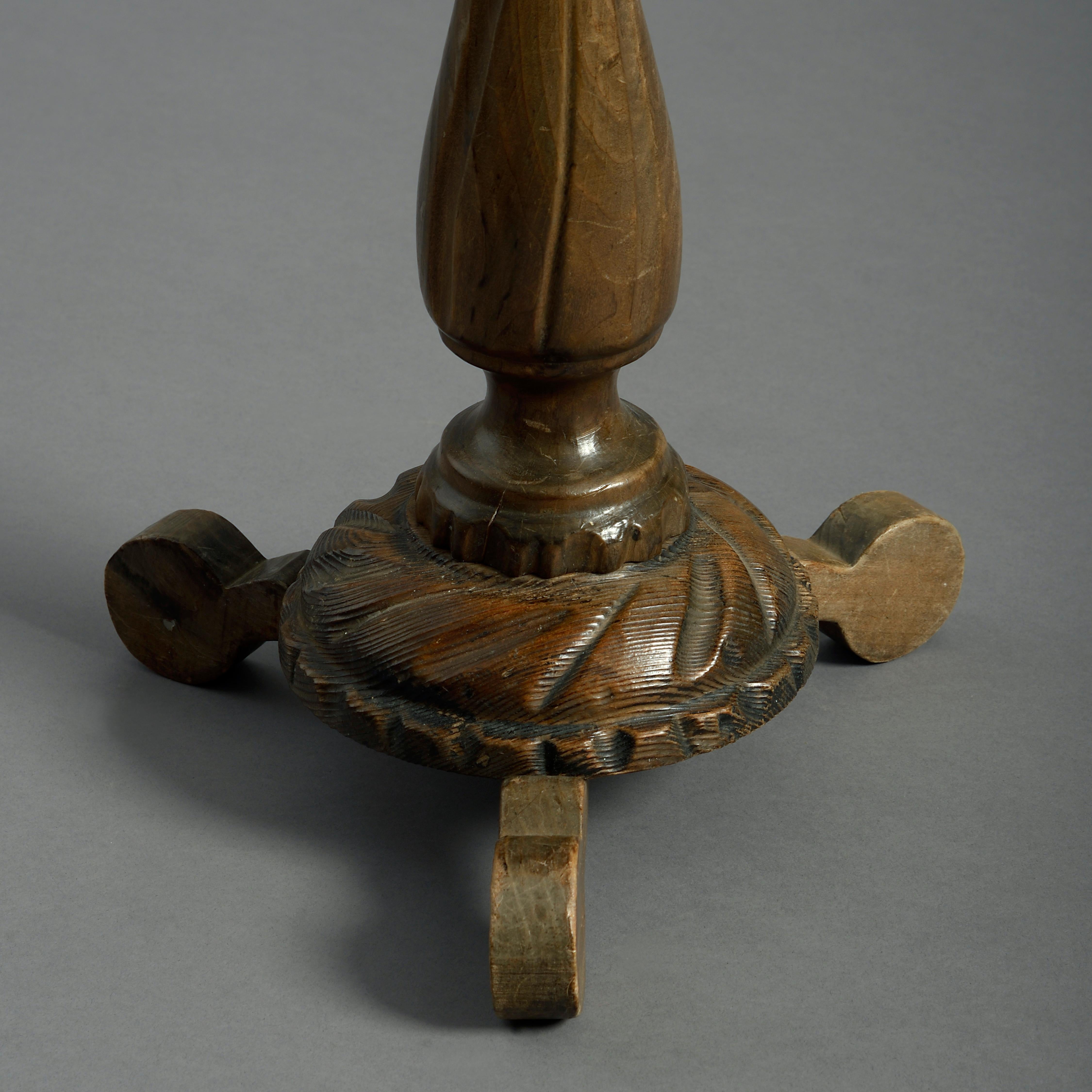 French Early 20th Century Cog Top Occasional Table