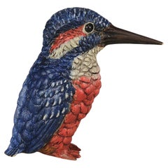 "Kingfisher" autrichien du début du 20e siècle peint à froid par Franz Bergman