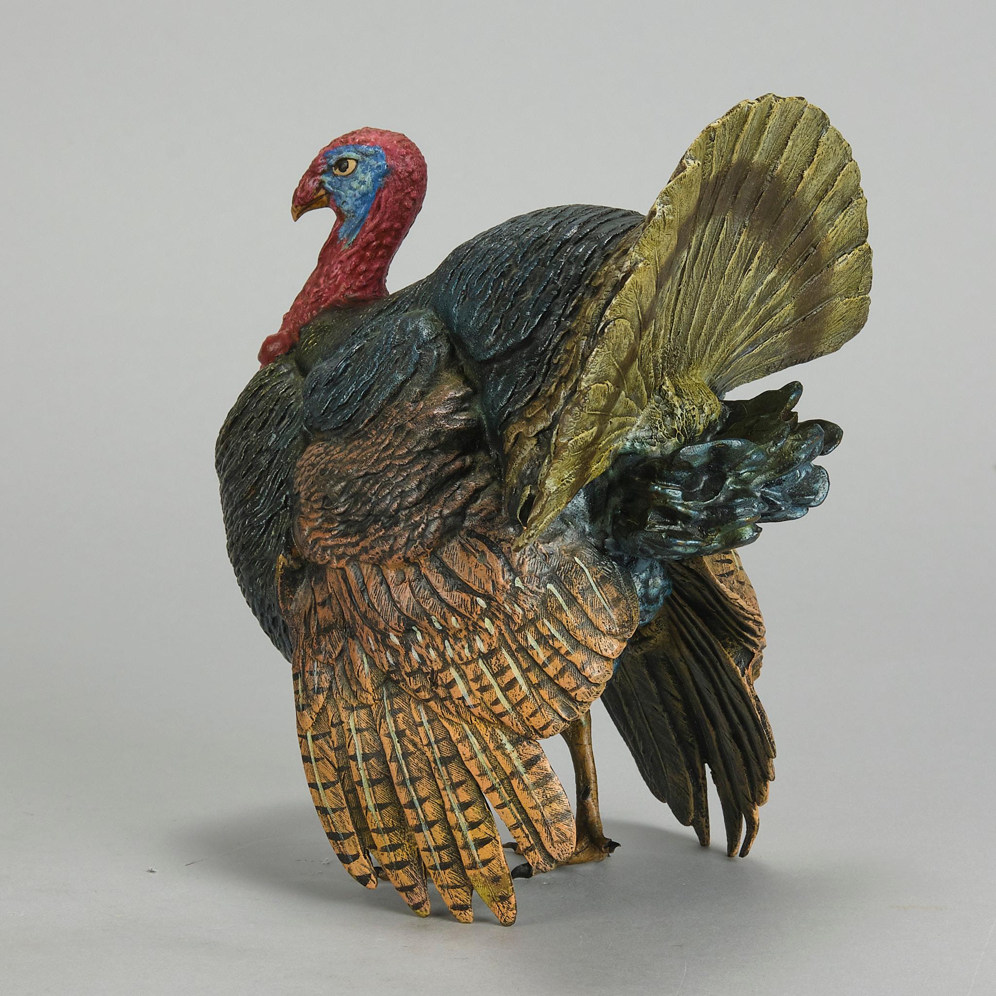Early 20th Century Cold-Painted Austrian Bronze 