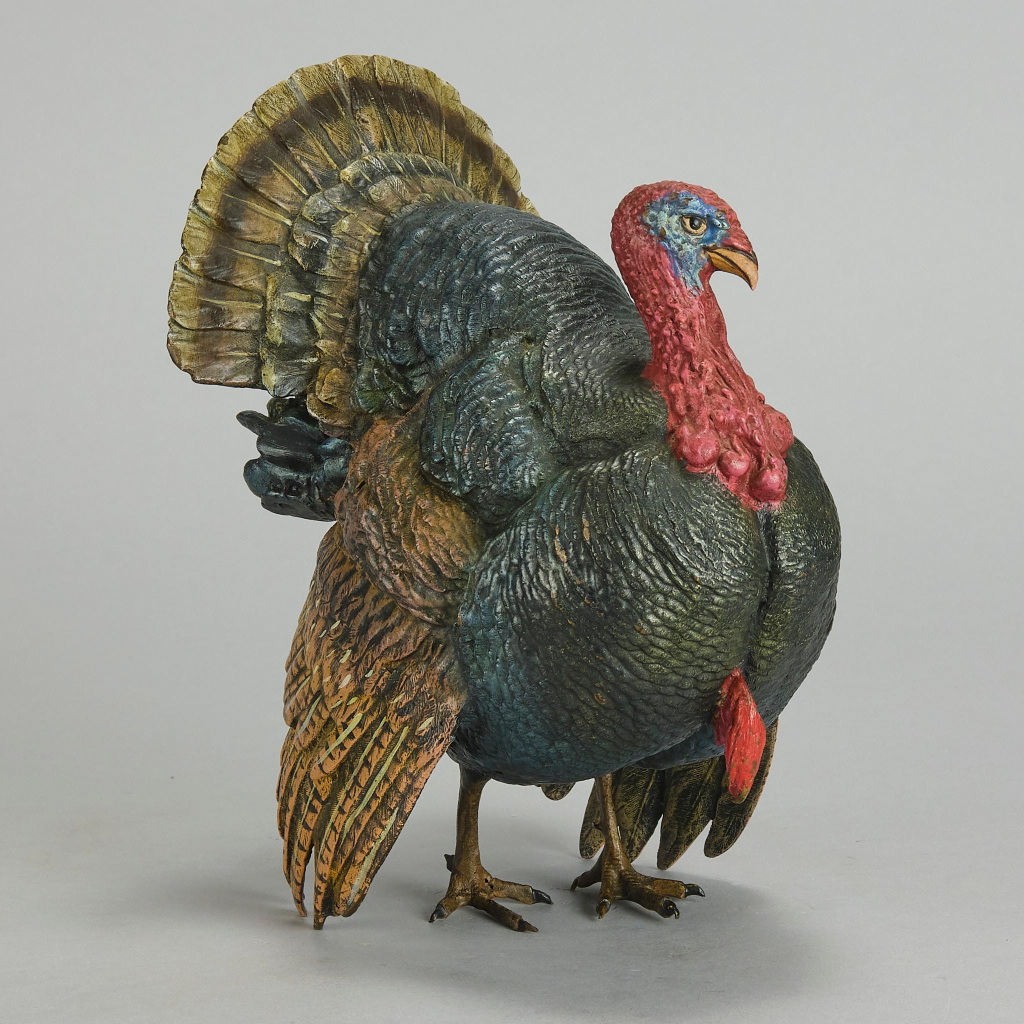 Early 20th Century Cold-Painted Austrian Bronze 