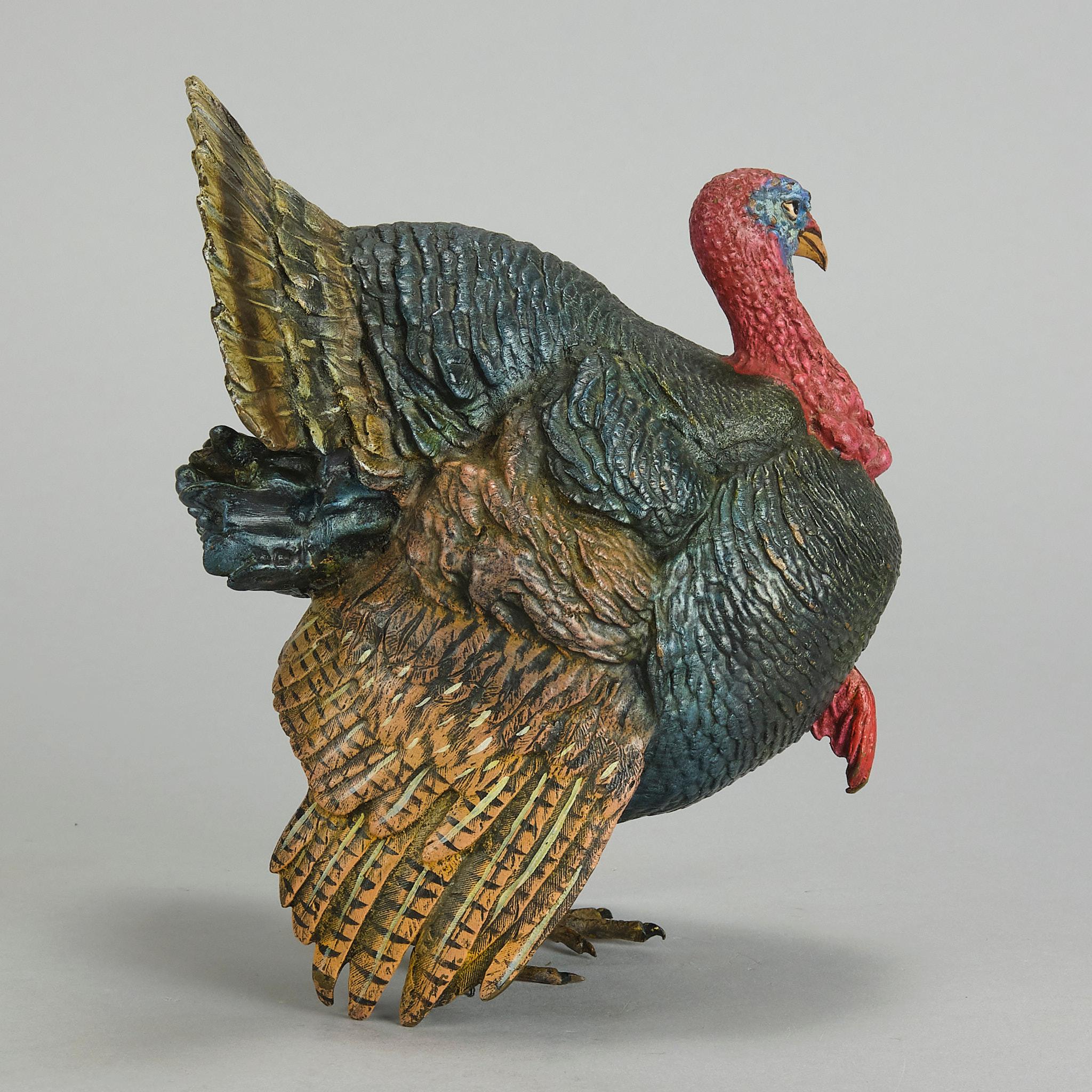 Early 20th Century Cold-Painted Austrian Bronze 