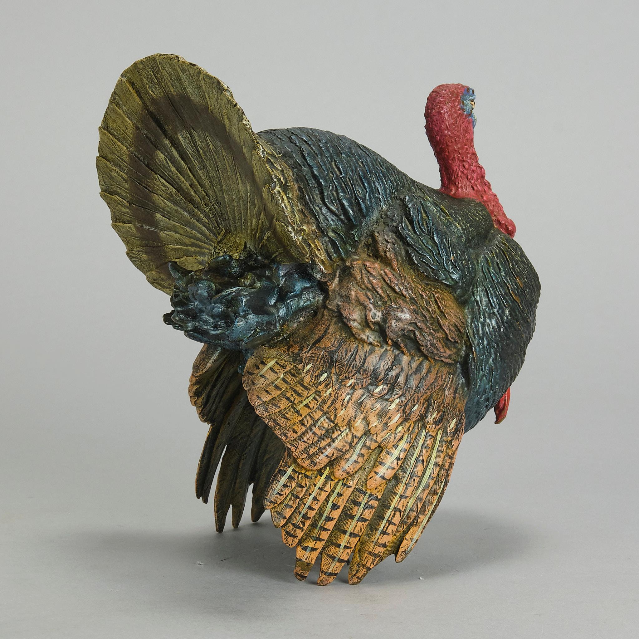 Early 20th Century Cold-Painted Austrian Bronze 