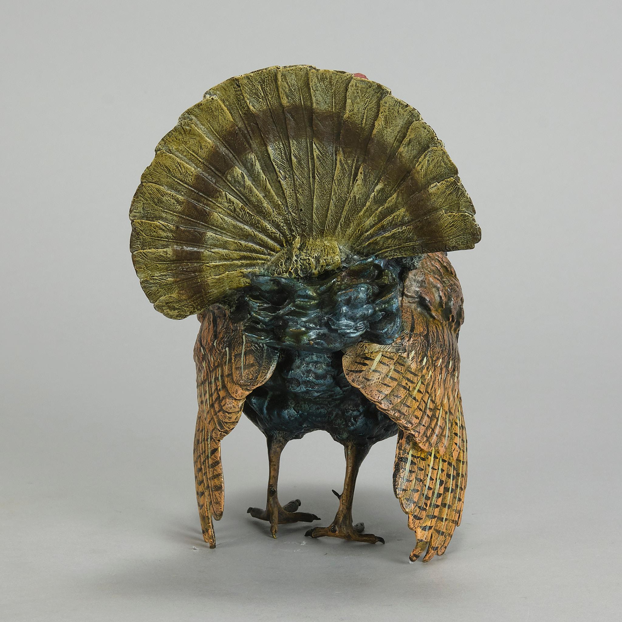 Early 20th Century Cold-Painted Austrian Bronze 