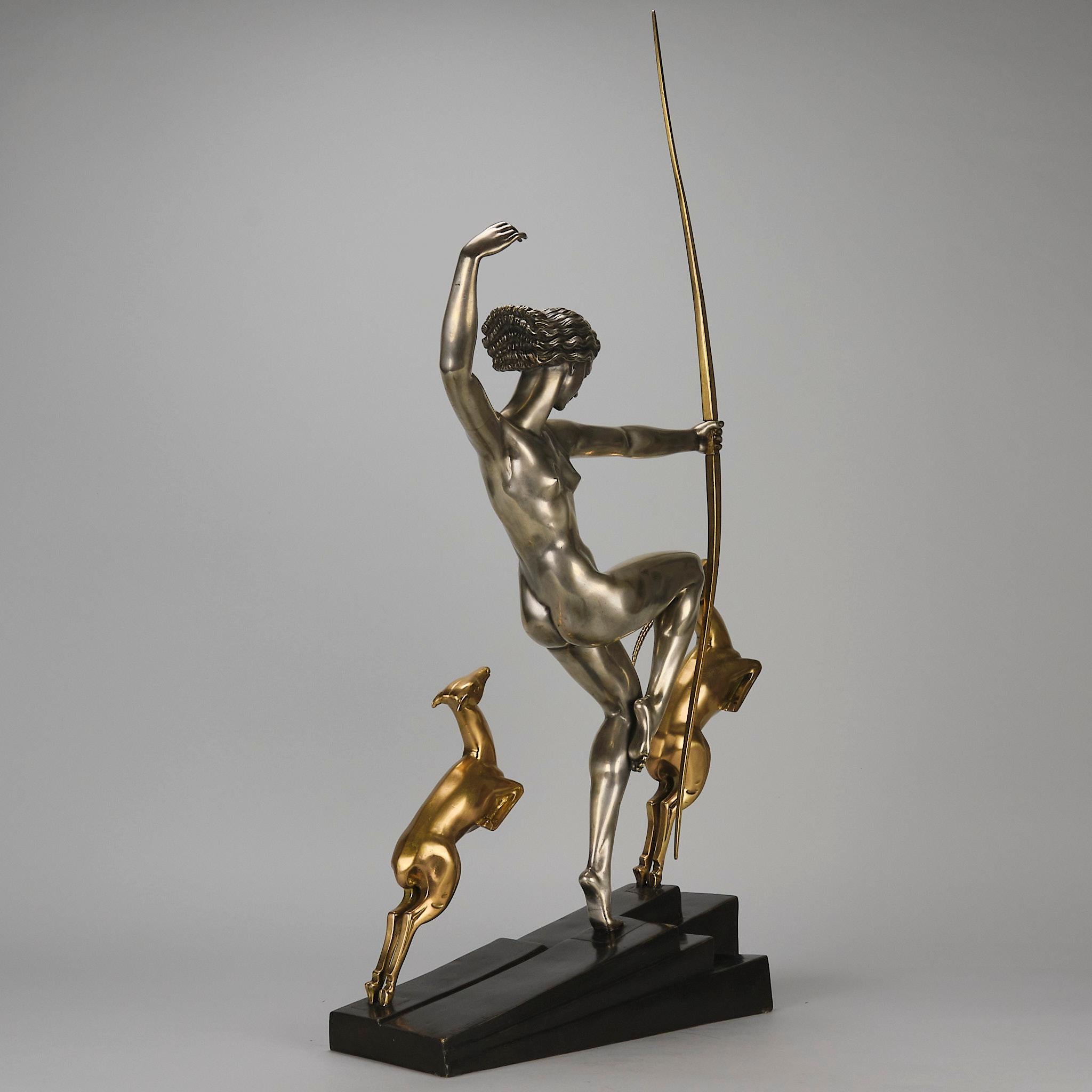 Bronzo dipinto a freddo dei primi del Novecento 