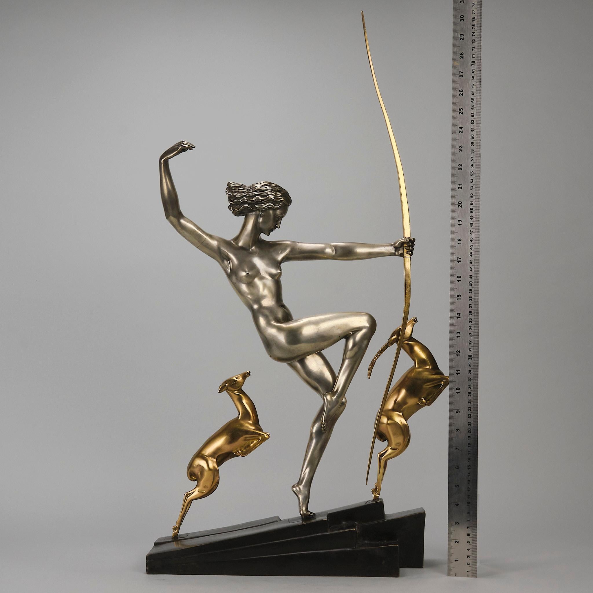 Bronzo dipinto a freddo dei primi del Novecento 