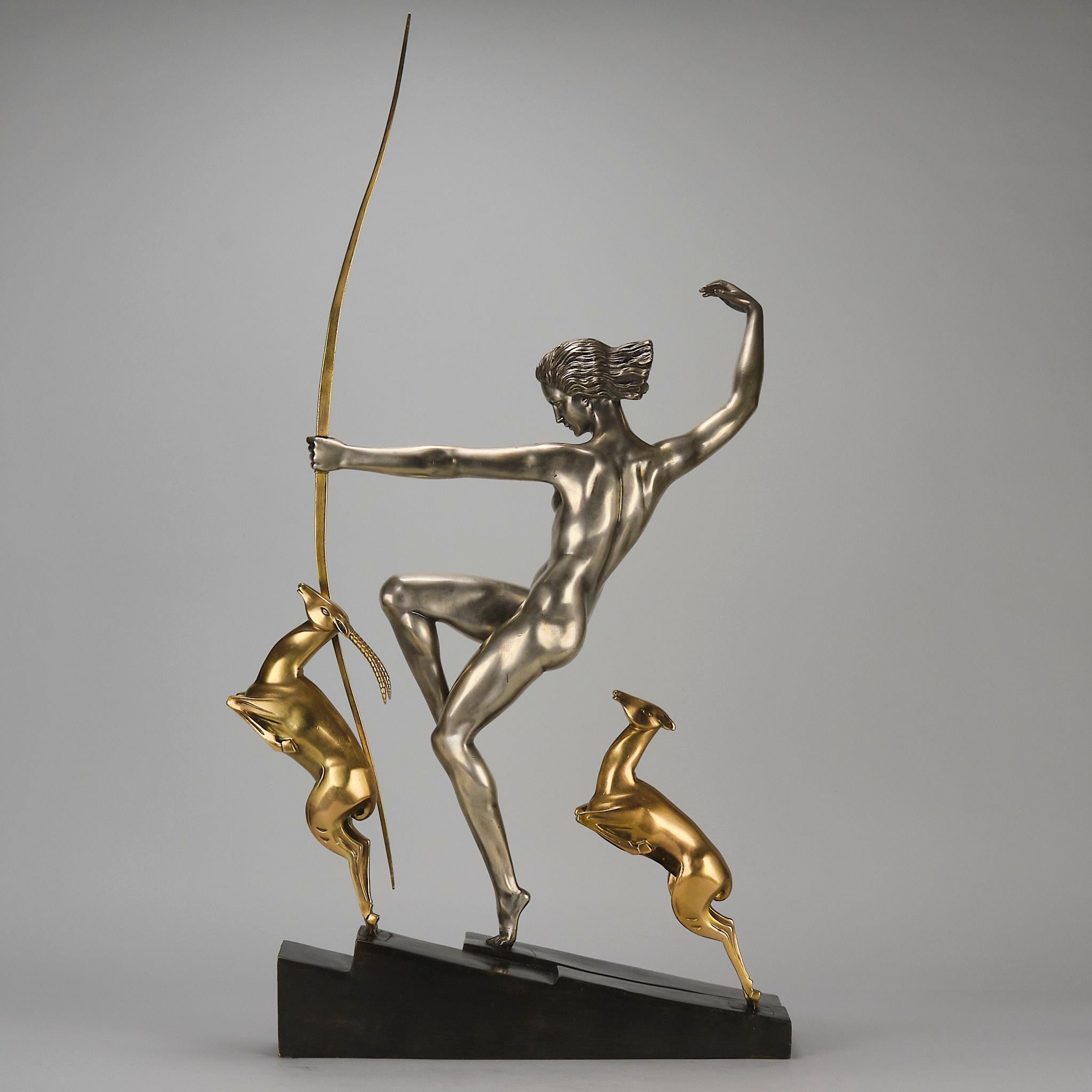 XX secolo Bronzo dipinto a freddo dei primi del Novecento 