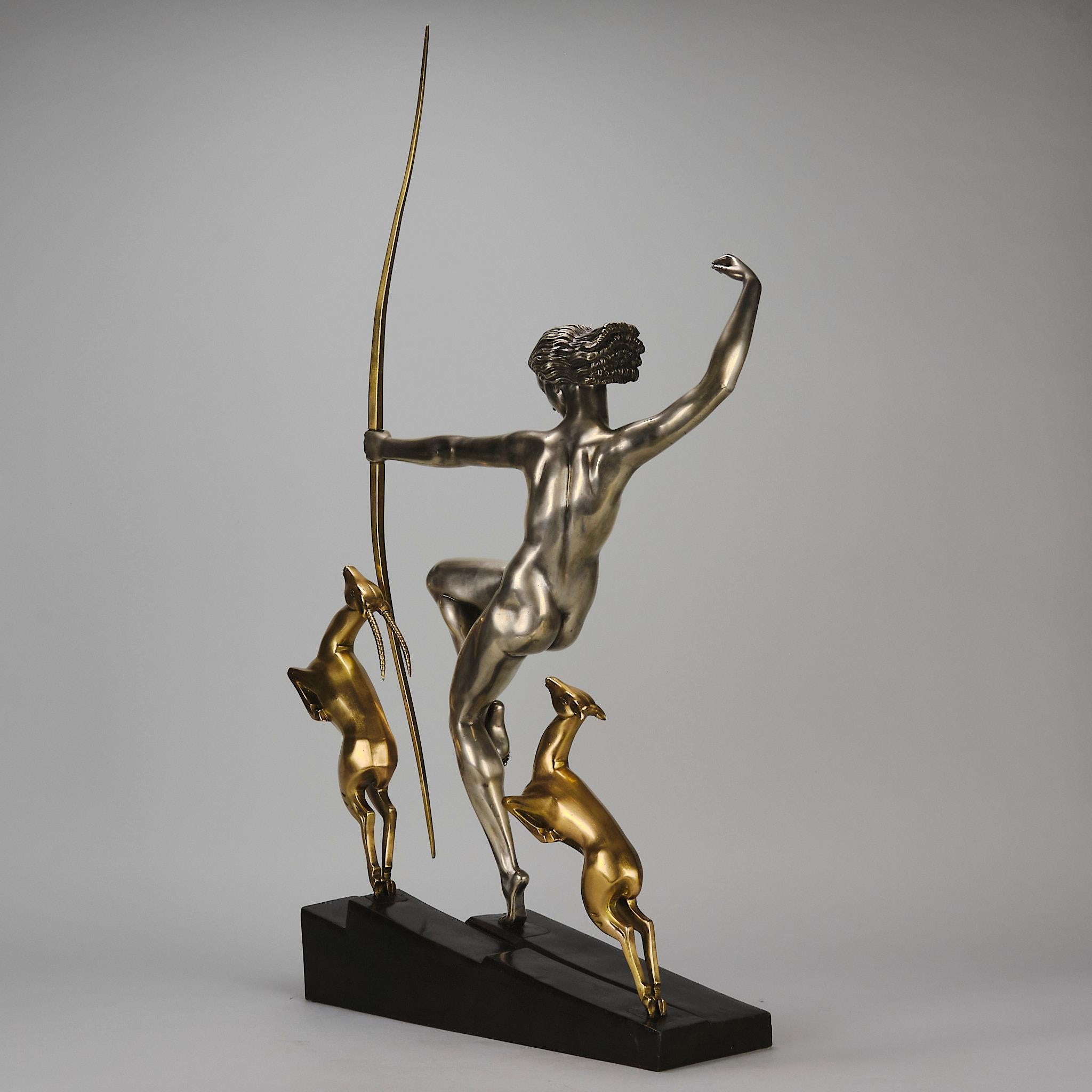 Bronzo dipinto a freddo dei primi del Novecento 