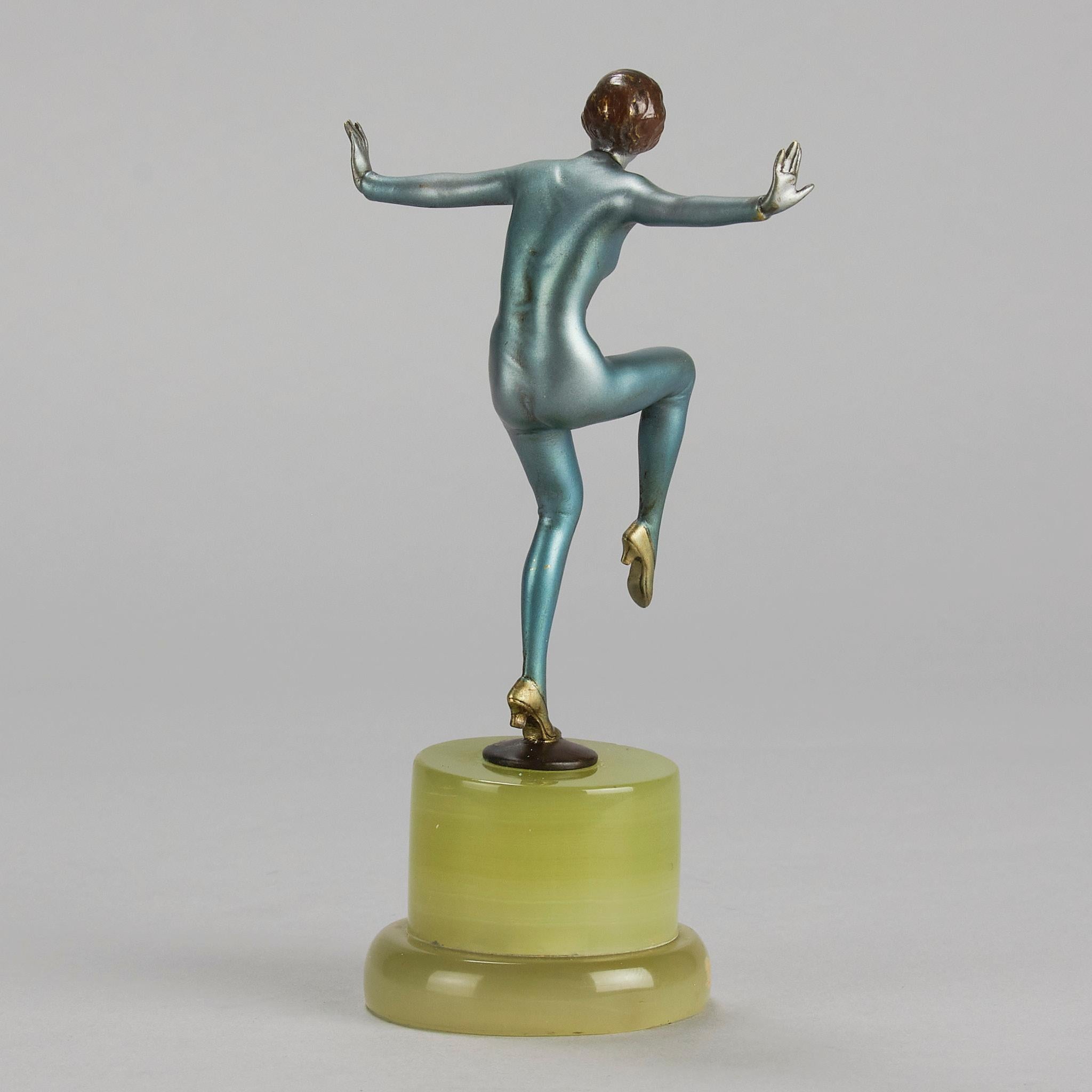 Bronzo dipinto a freddo dei primi del Novecento intitolato 