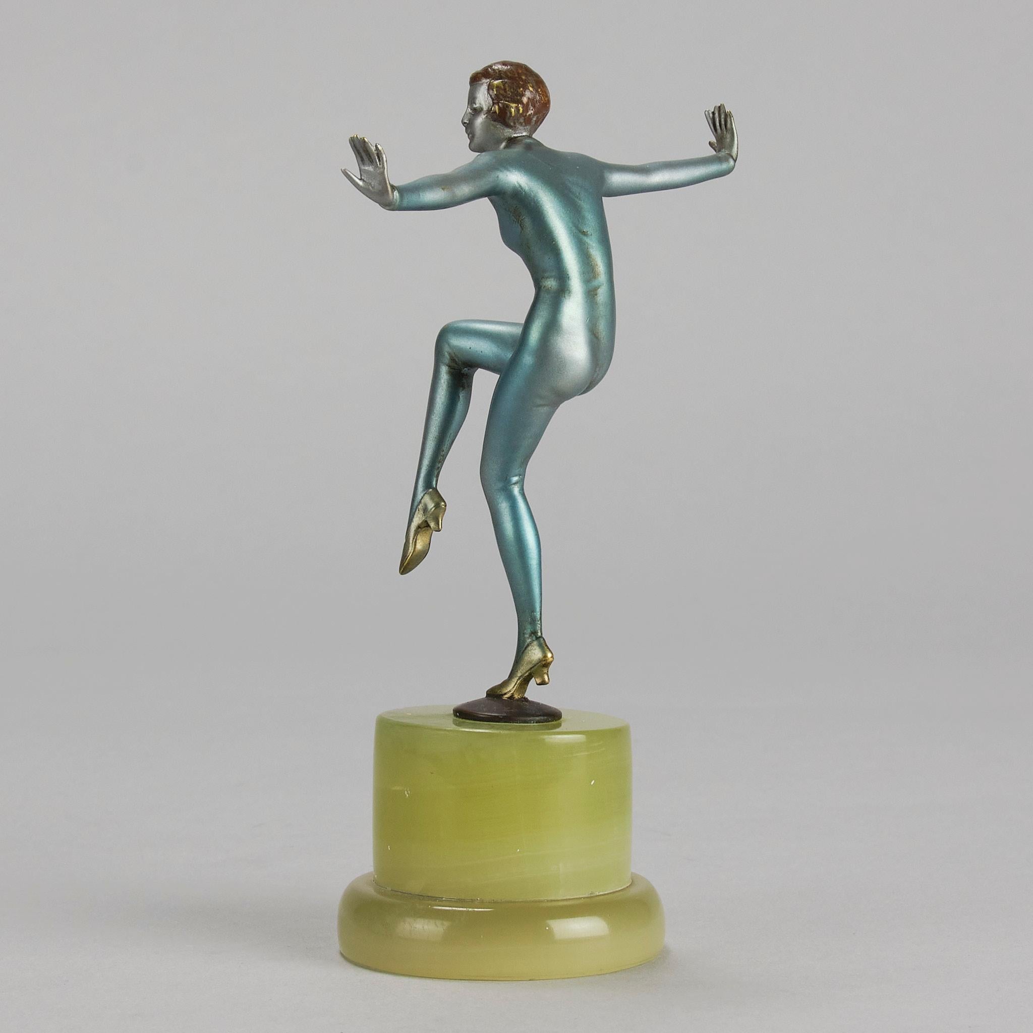 Bronzo dipinto a freddo dei primi del Novecento intitolato 