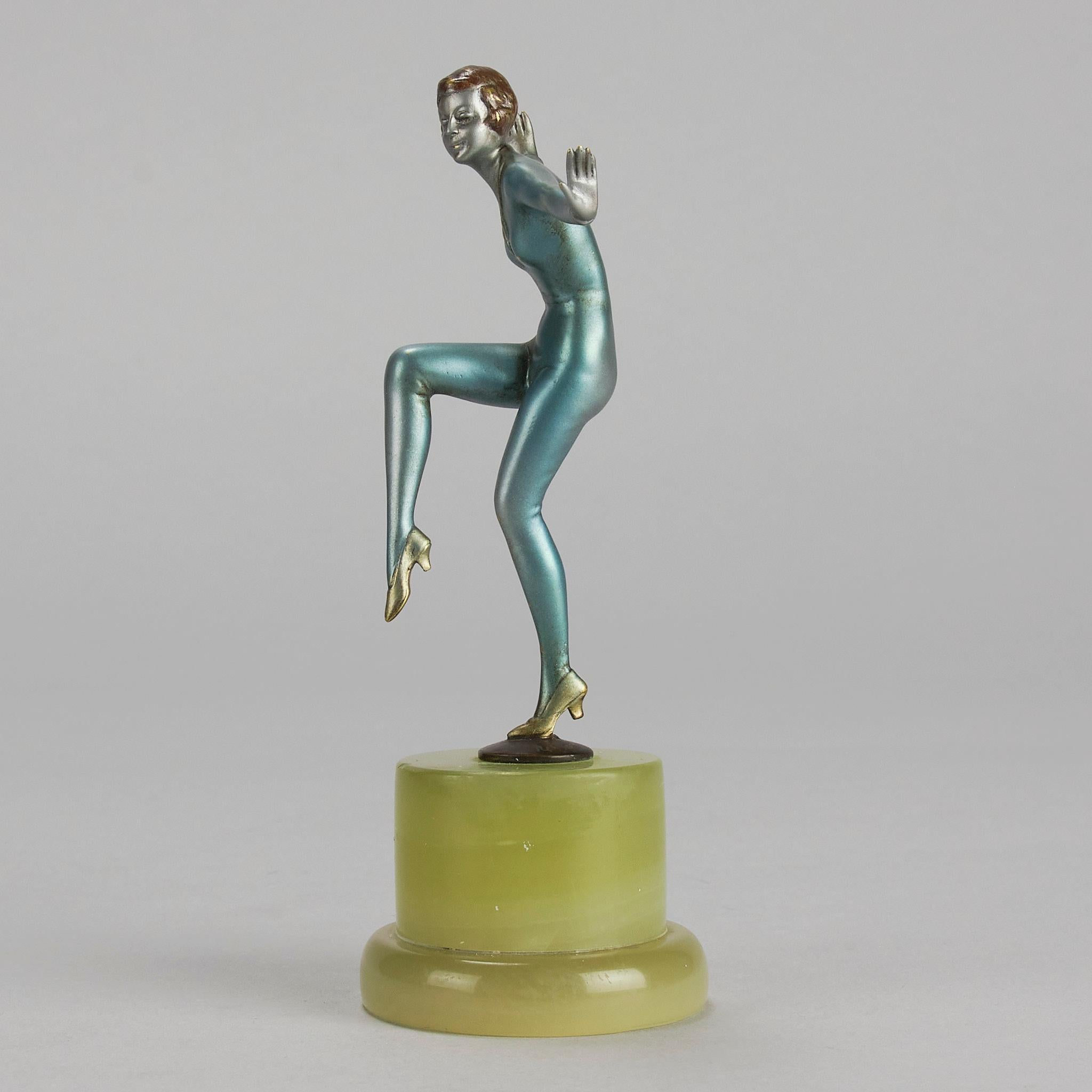 Bronzo dipinto a freddo dei primi del Novecento intitolato 
