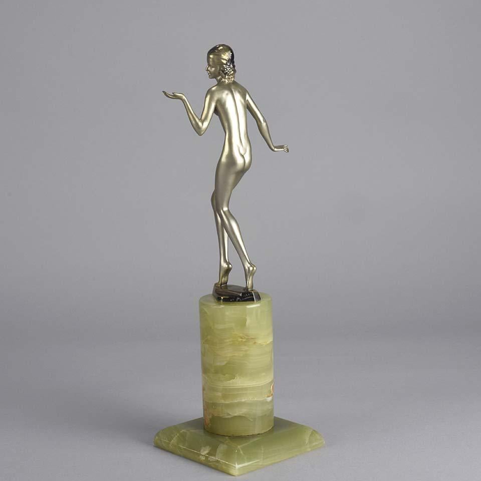 Early 20th Century Cold-Painted Bronze Entitled 