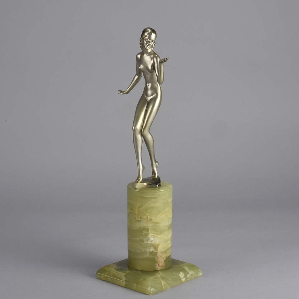 Early 20th Century Cold-Painted Bronze Entitled 