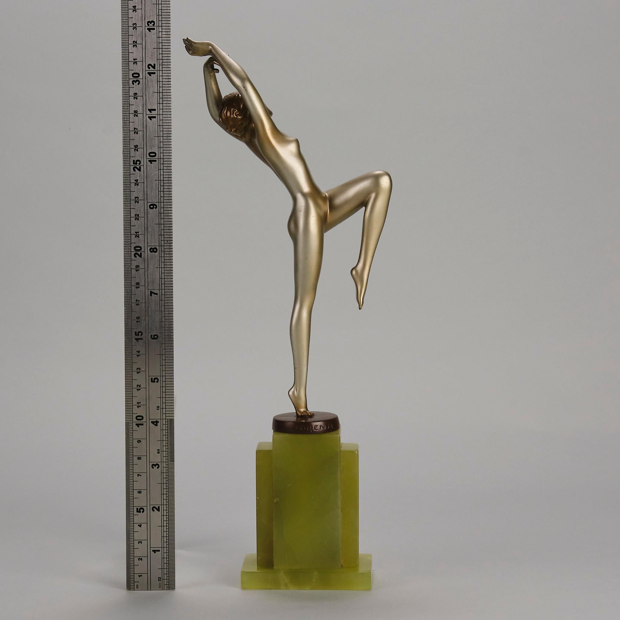 Early 20th Century Cold-Painted Bronze entitled 