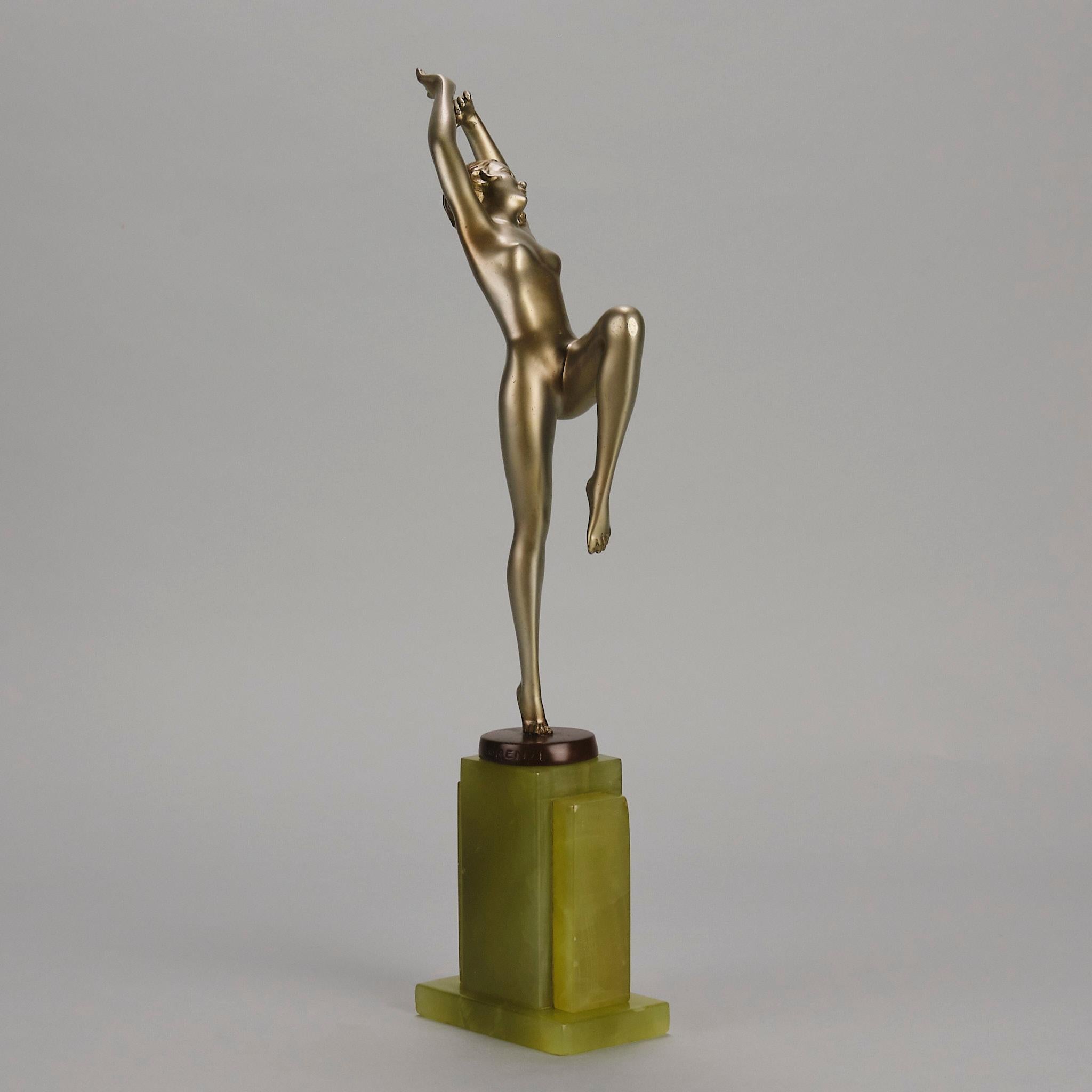 Early 20th Century Cold-Painted Bronze entitled 