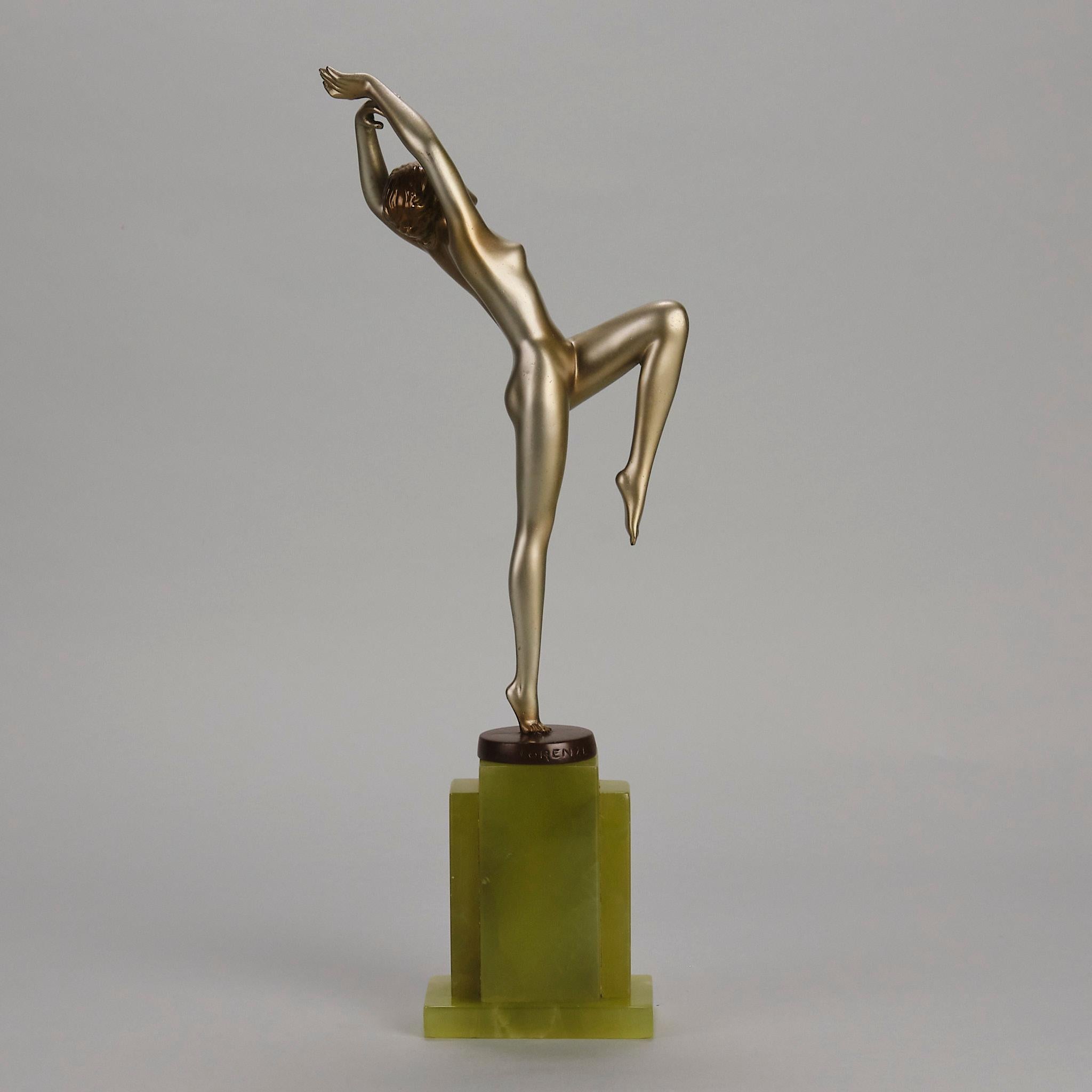 Early 20th Century Cold-Painted Bronze entitled 
