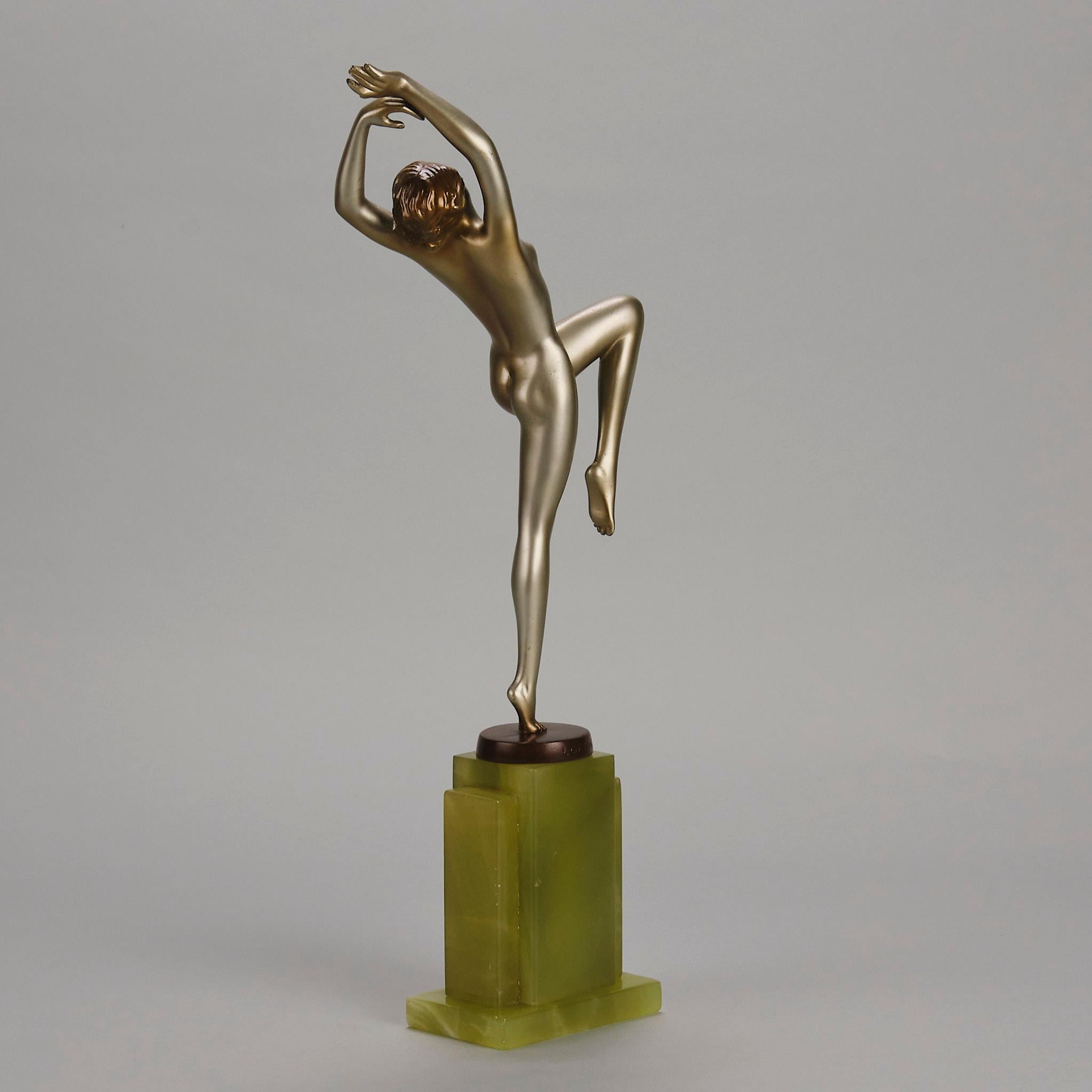 Early 20th Century Cold-Painted Bronze entitled 