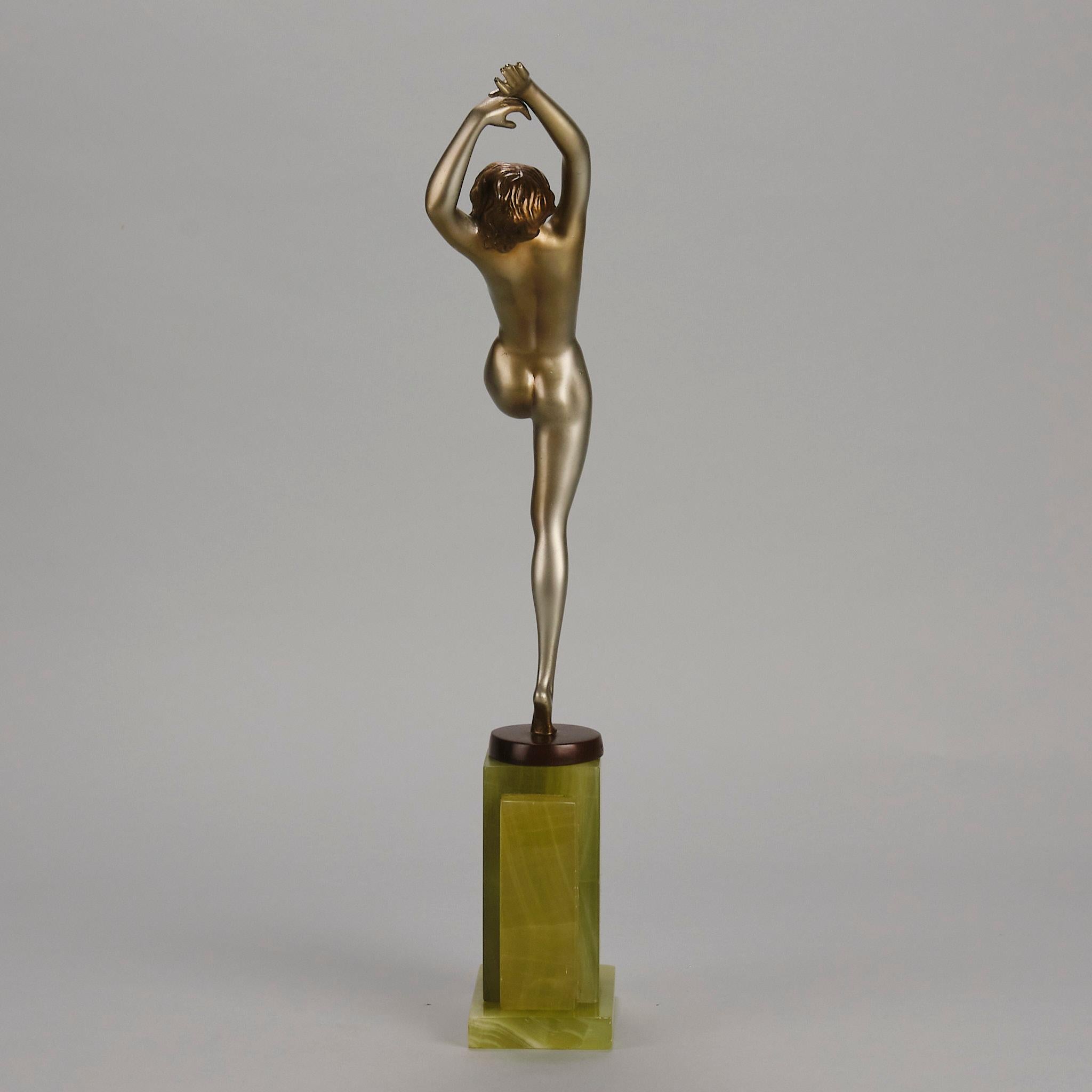 Early 20th Century Cold-Painted Bronze entitled 