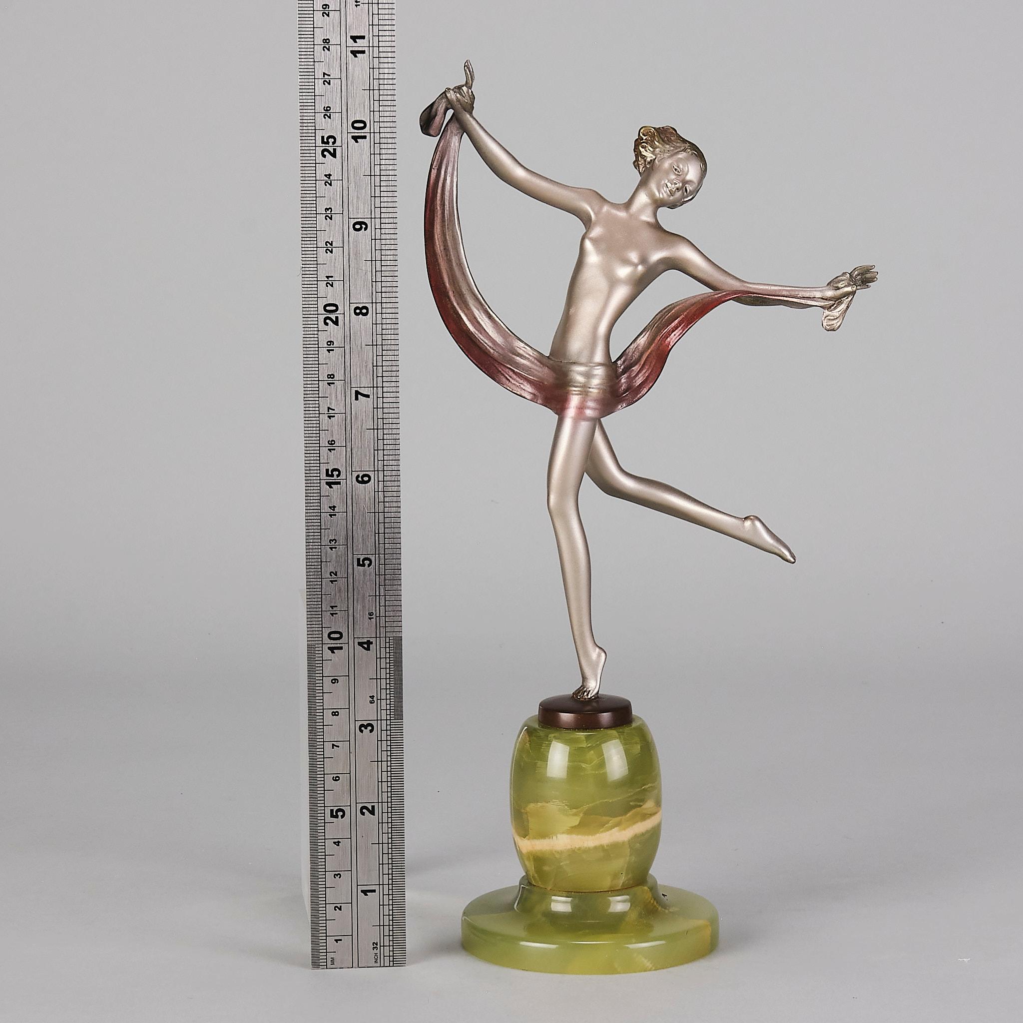 Early 20th Century Cold-Painted Bronze entitled 