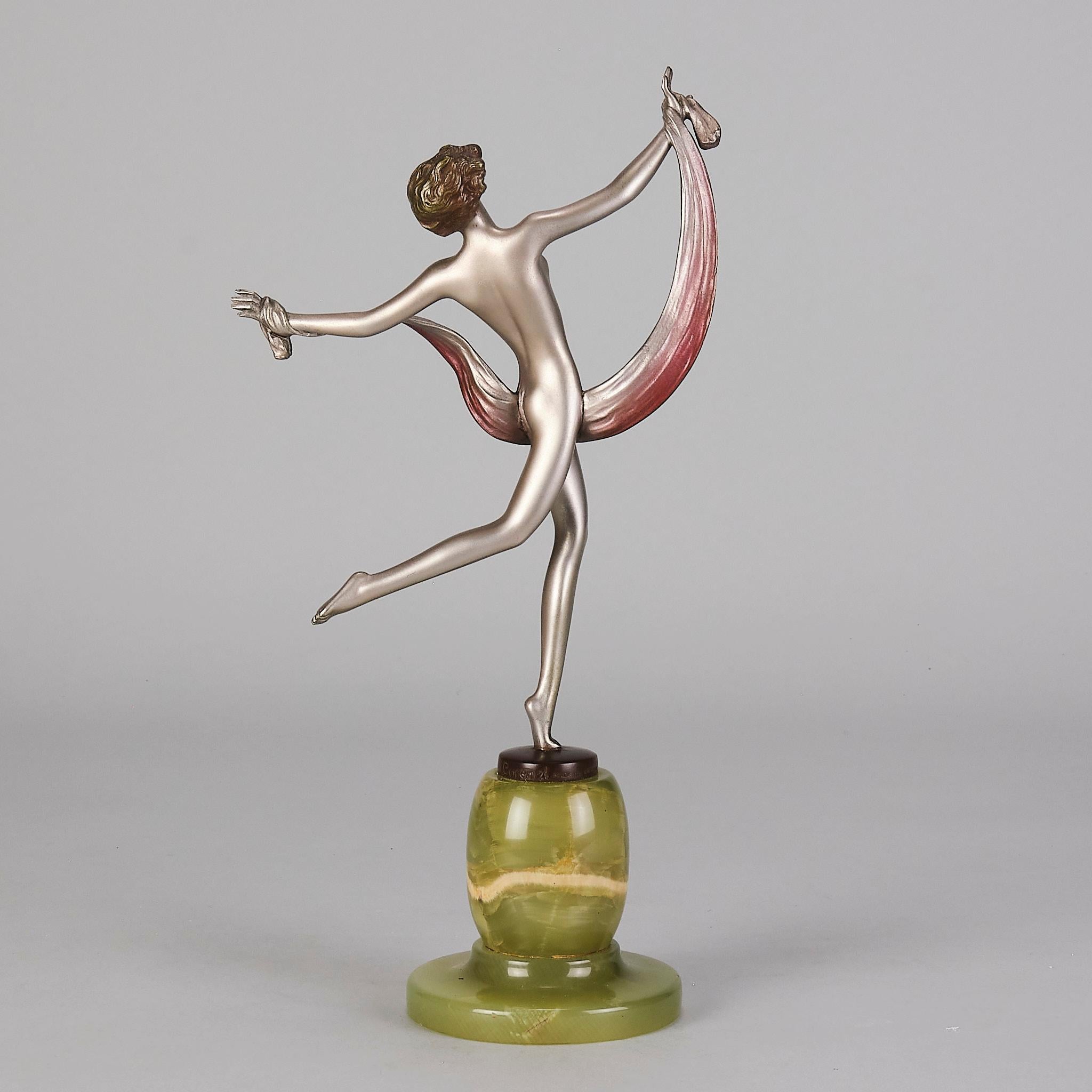 Early 20th Century Cold-Painted Bronze entitled 