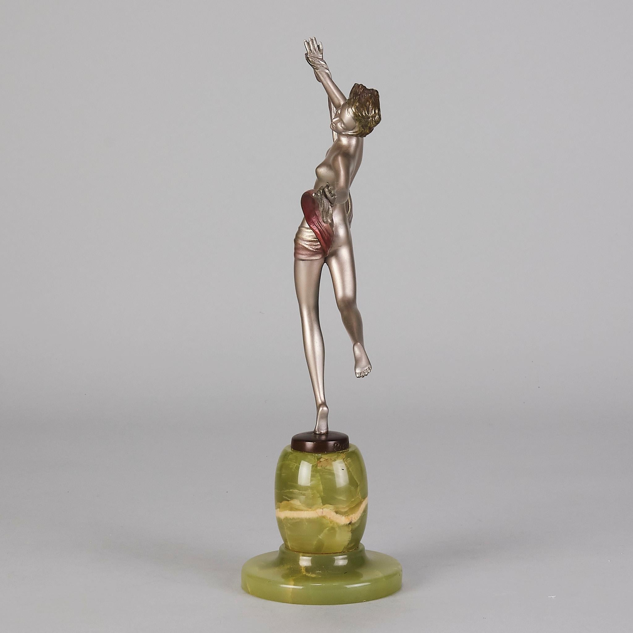 Early 20th Century Cold-Painted Bronze entitled 