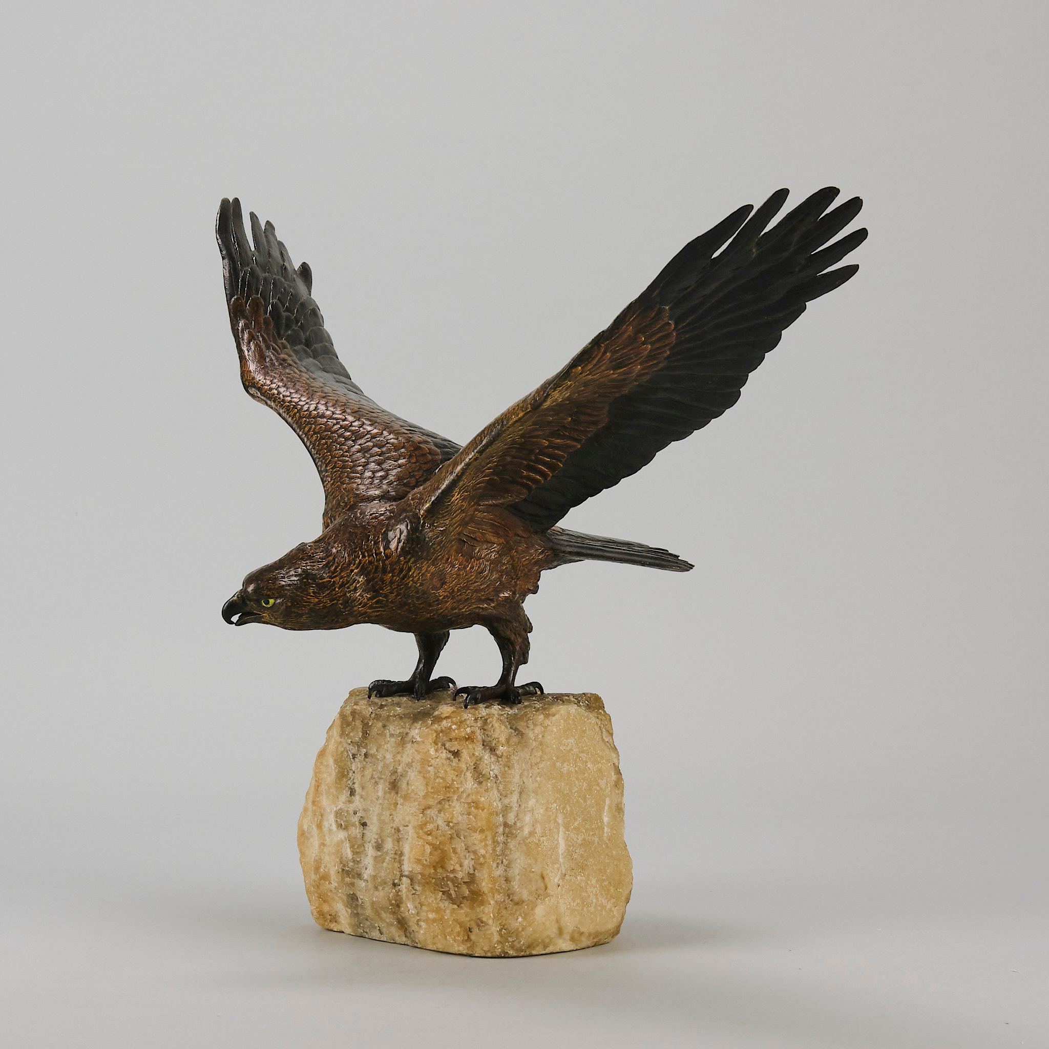Early 20th Century Cold-Painted Bronze entitled 