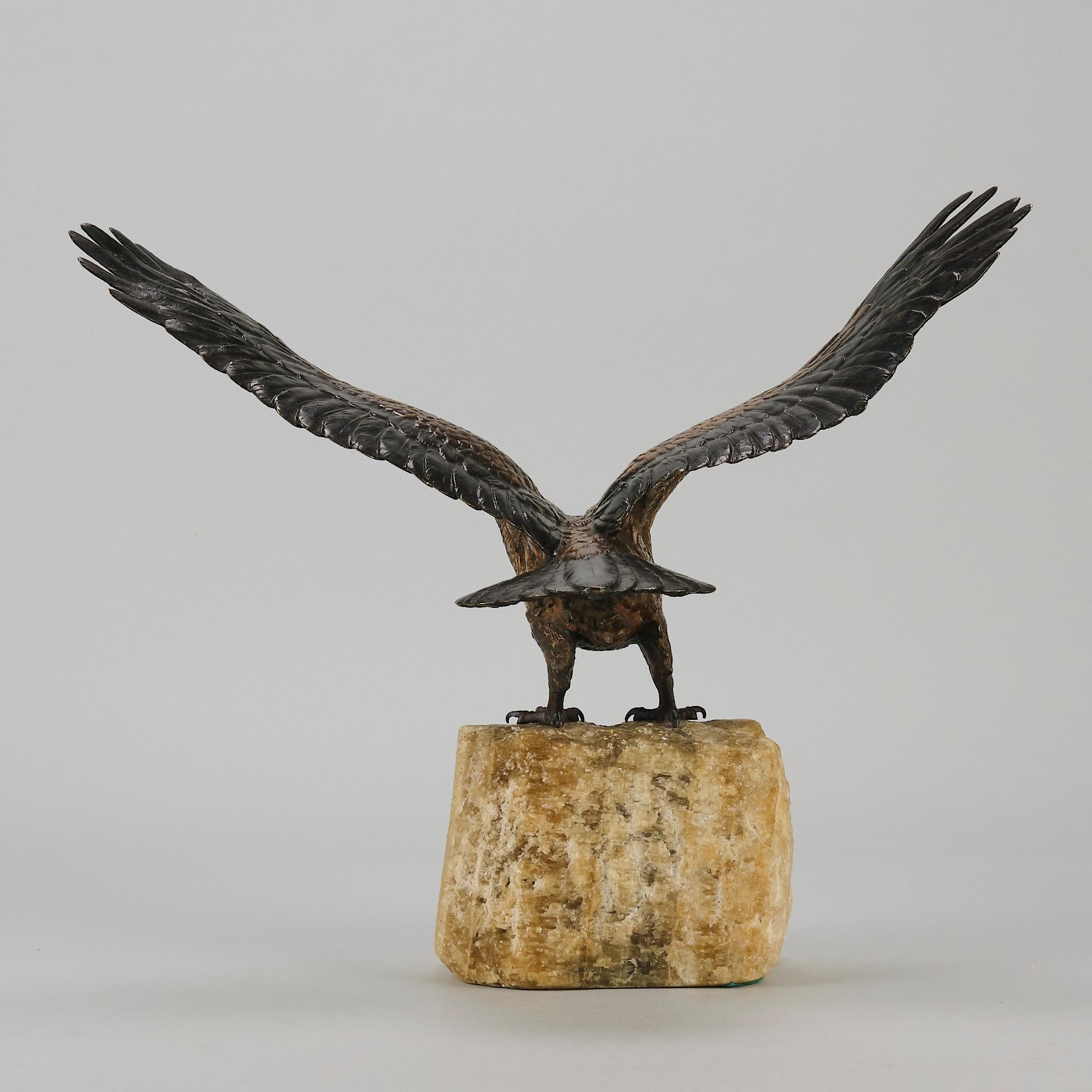 Early 20th Century Cold-Painted Bronze entitled 