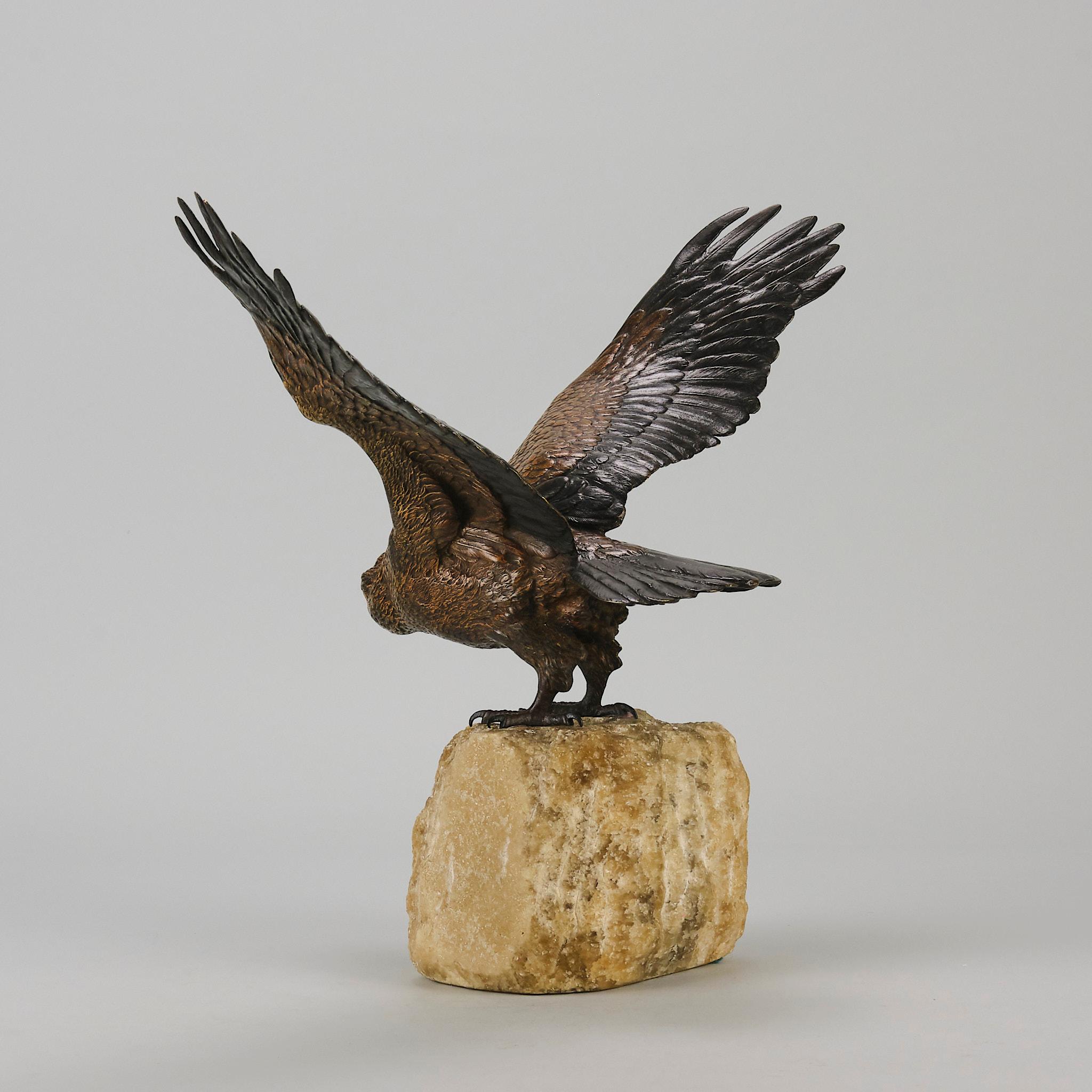 Early 20th Century Cold-Painted Bronze entitled 