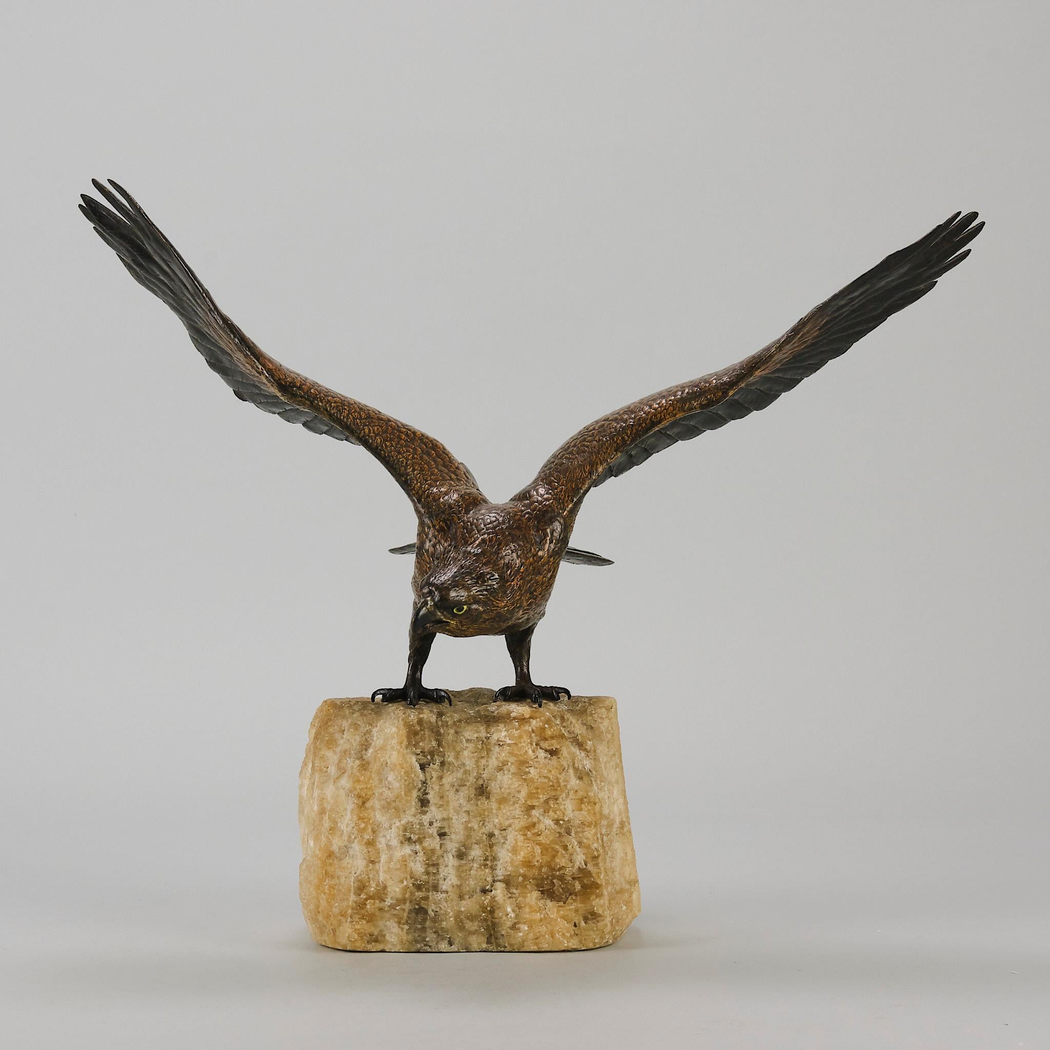 Early 20th Century Cold-Painted Bronze entitled 