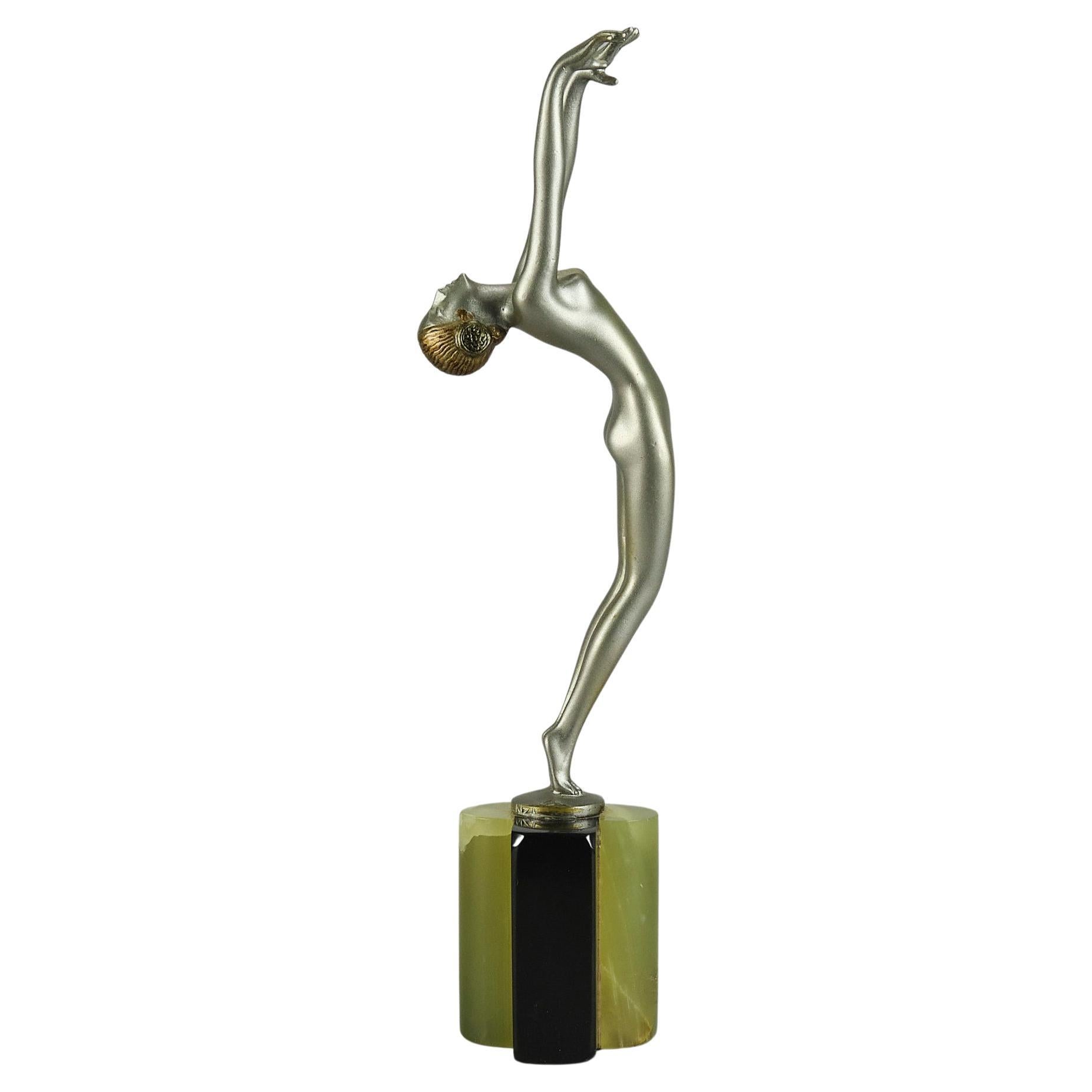 Kaltgemalte Bronze "Ekstase" von Josef Lorenzl aus dem frühen 20. im Angebot
