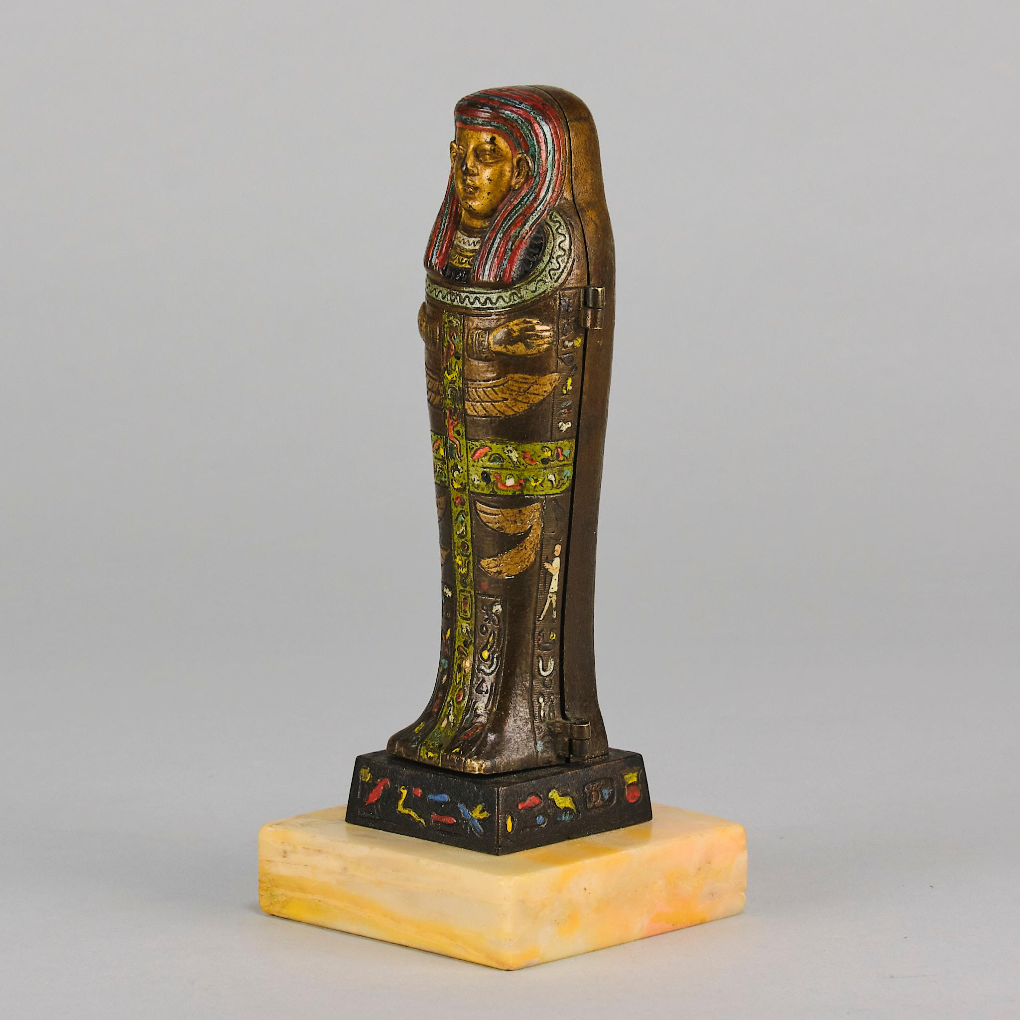 Early 20th Century Cold-Painted Bronze entitled 